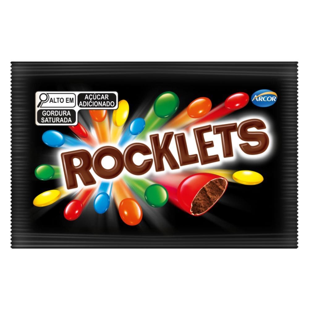 Confeito Arcor Rocklets 40g