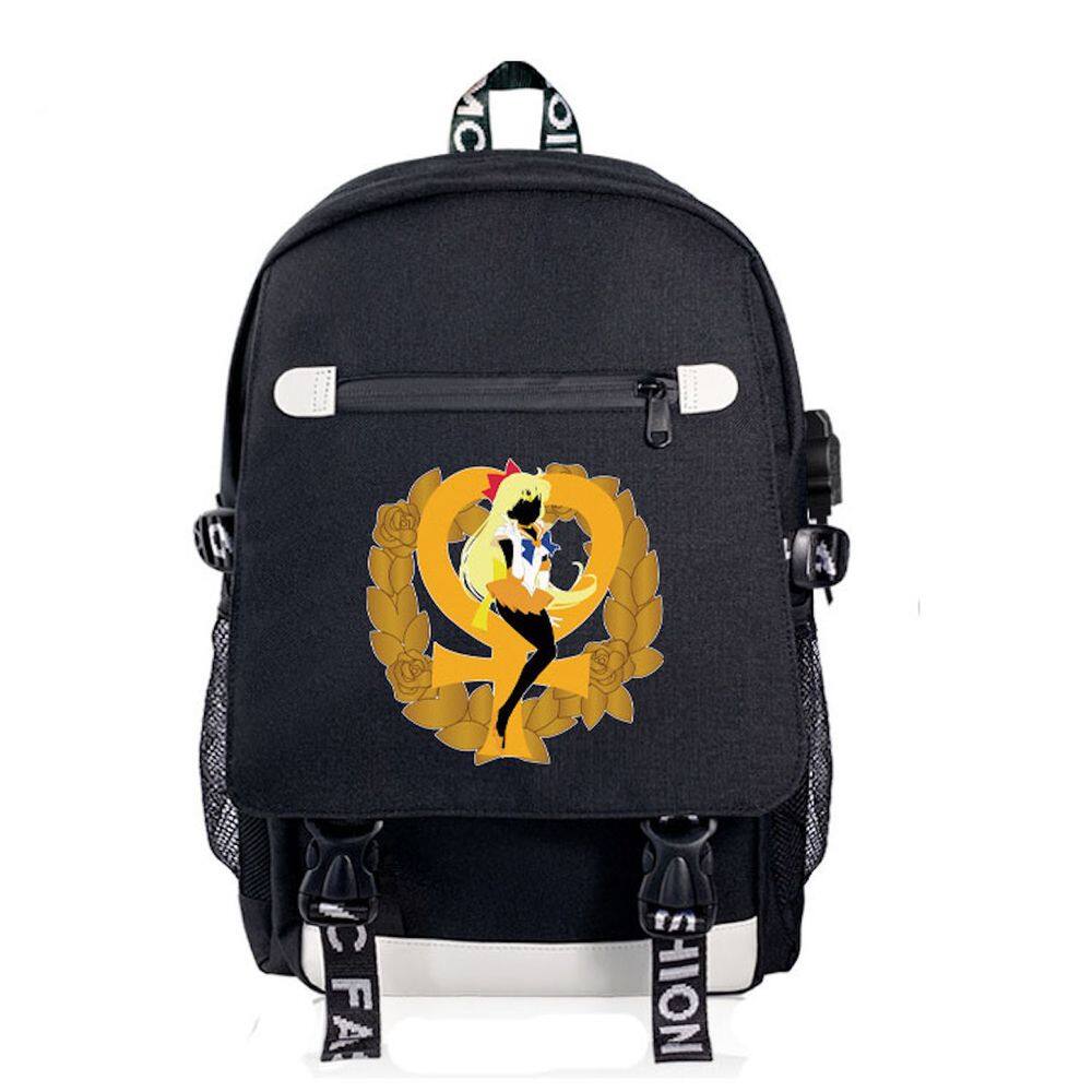 Mochila Anime School Sailors Moons Kids de algodão-poliéster