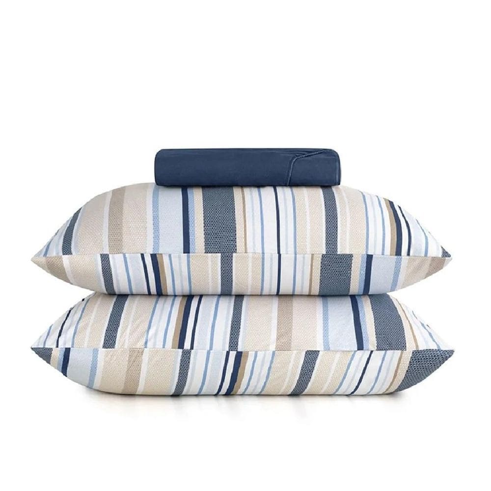 Jogo Cama Casal 3 Pcs Fio Penteado Malha Horizons Altenburg