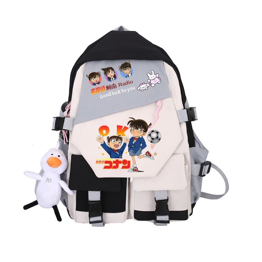 Mochila Detetives Conans Edogawas Cartoon Kids School