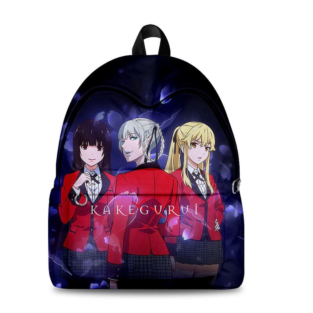 Mochila Kakegurui Mearis Saotome Momobami Kirari para crianças