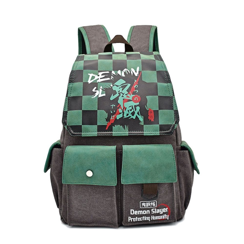 Mochila escolar Demons Slayers Kamado Tanjirou para crianças