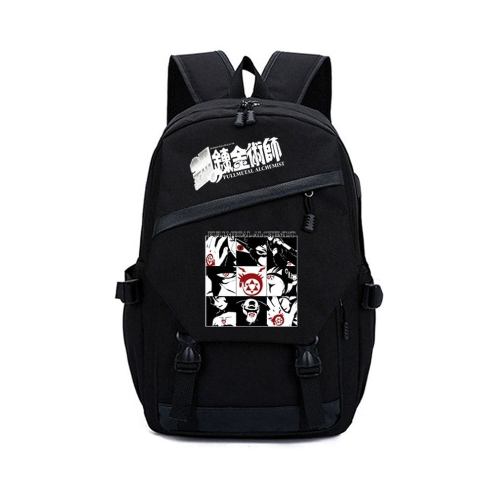 Mochila Fullmetals Alchemists Edwards Elrics Cartoon Kids