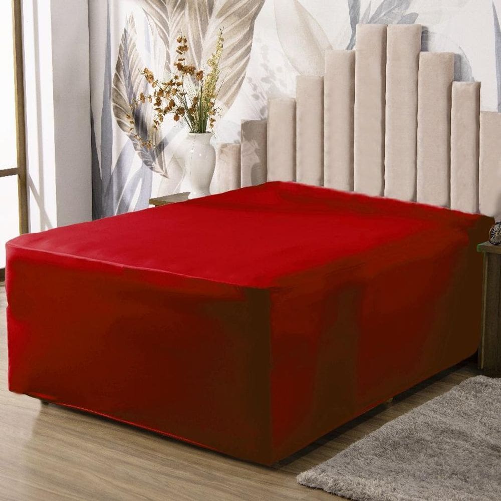 Lençol Luva King Cama Conjugada Veste Colchão Box Malha 1P
