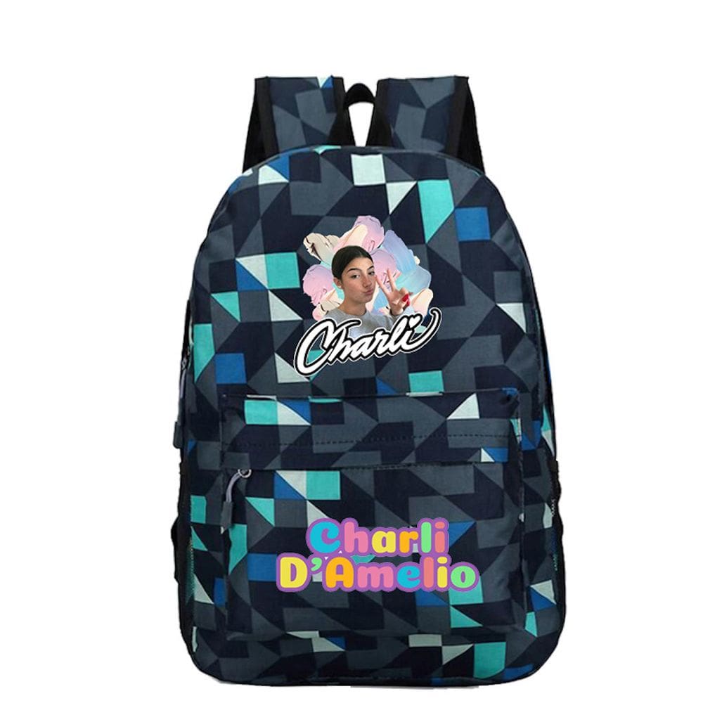 Mochila Charli Amelios Anime School para crianças em Oxford 360g
