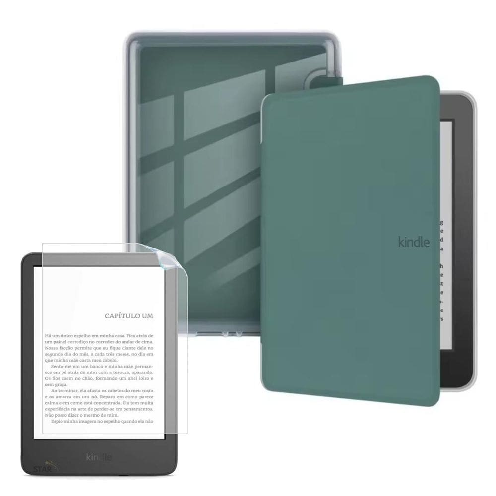 Case Smart Acrílico Para Kindle 10 J9G29R - O0772 + Película