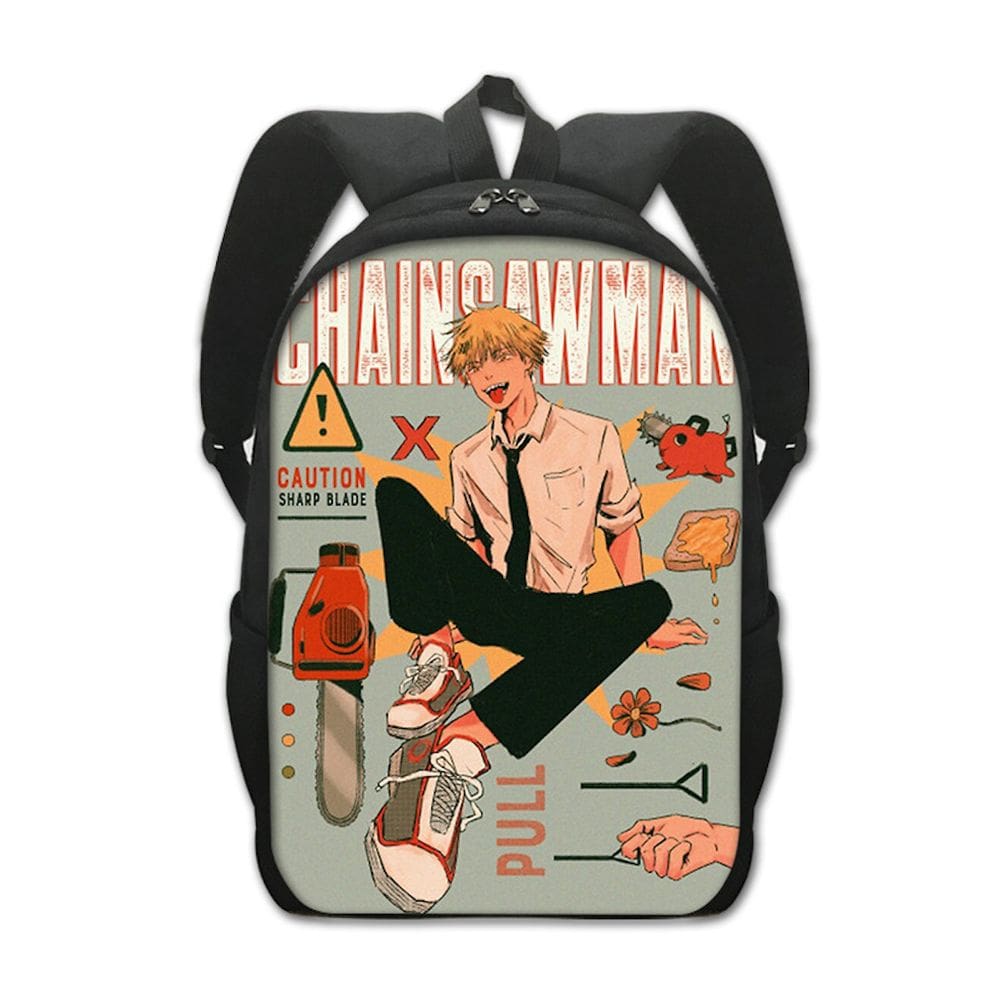 Mochila Anime School Bag Children Chainserras Mans Den