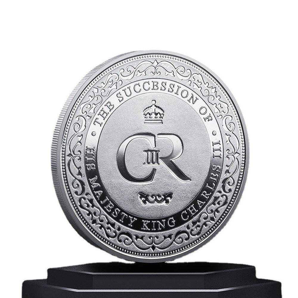 Moeda: Moedas de anime, medalhas comemorativas do rei Charles, 4 cm