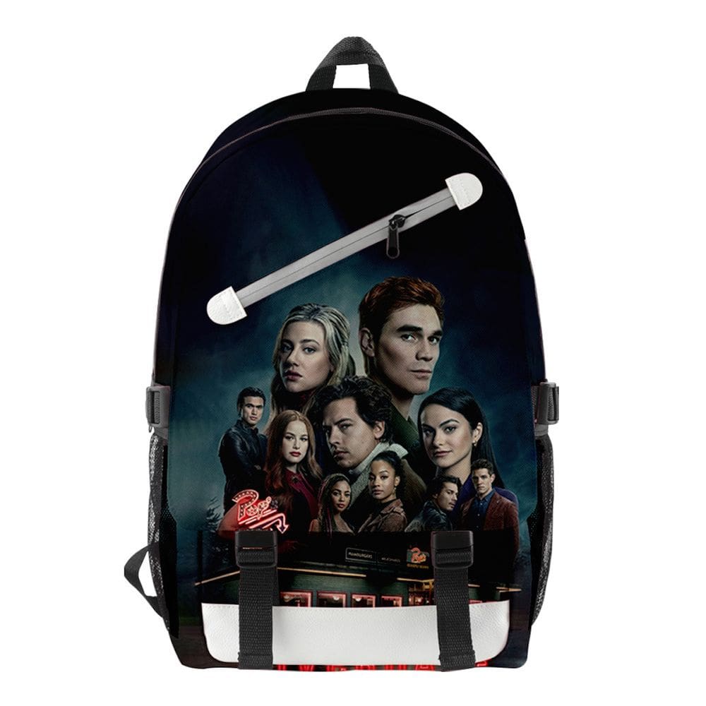 Mochila Riverdales Cartoon Kids School Terylene 28x18x45cm