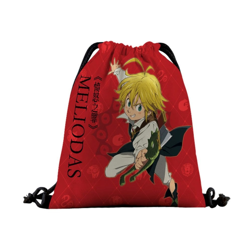 Bolsa com cordão Seven Deadly Sins Meliodas para crianças