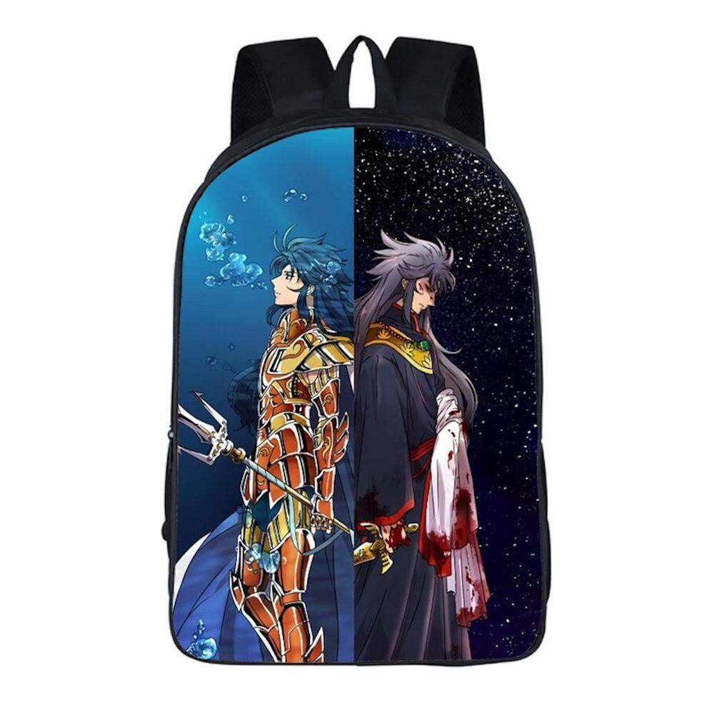 Mochila escolar Saints Seiyas Anime para crianças