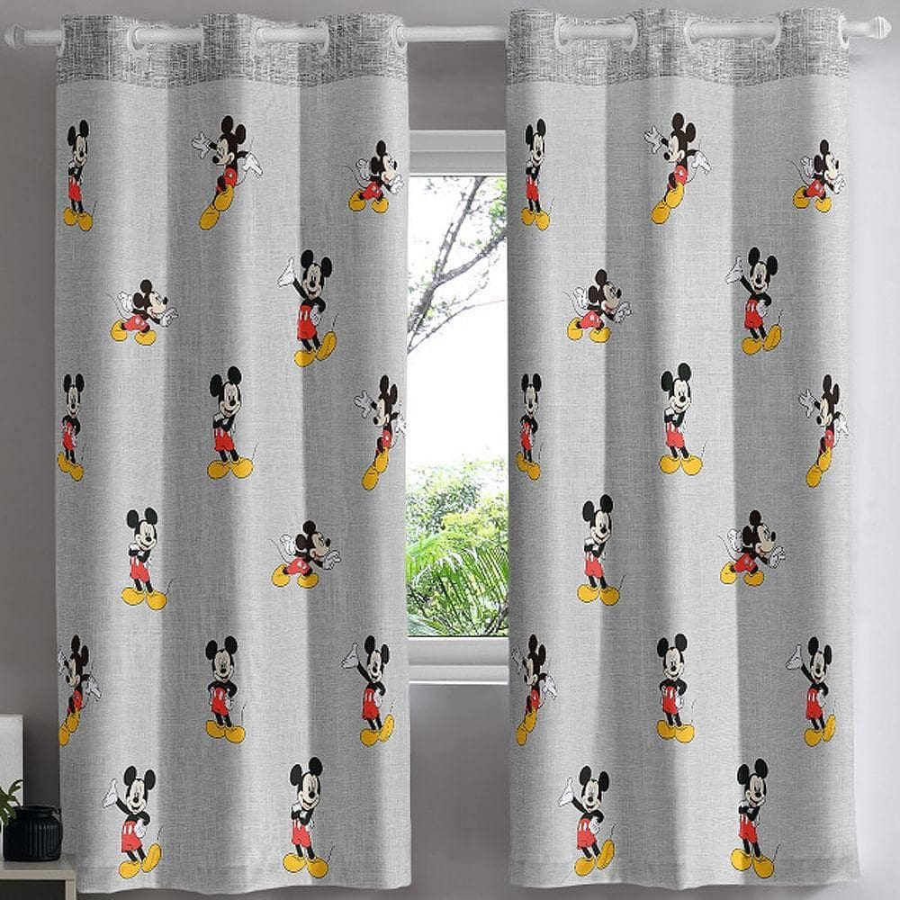 Cortina Infantil Mickey Blackout Pvc - Bella Janela Textura