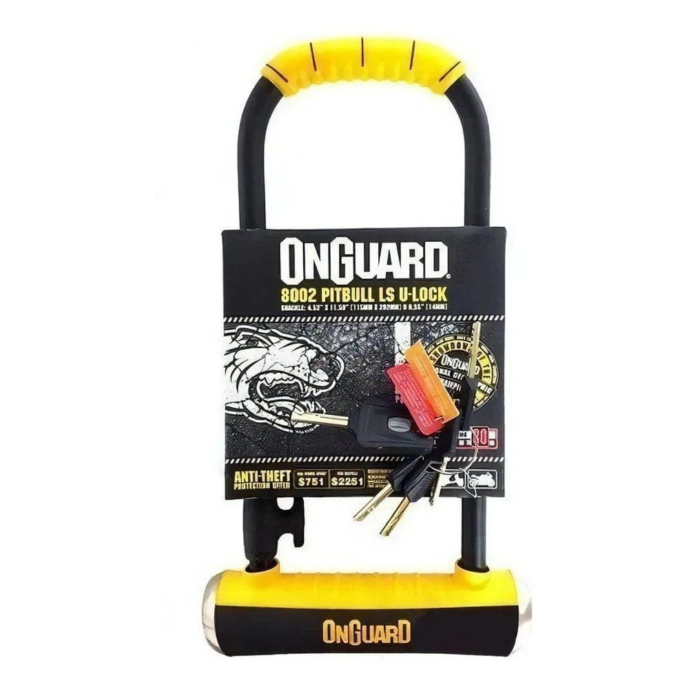 2X Cadeado Bicicleta Onguard Pitbull Ls U-Lock 8002