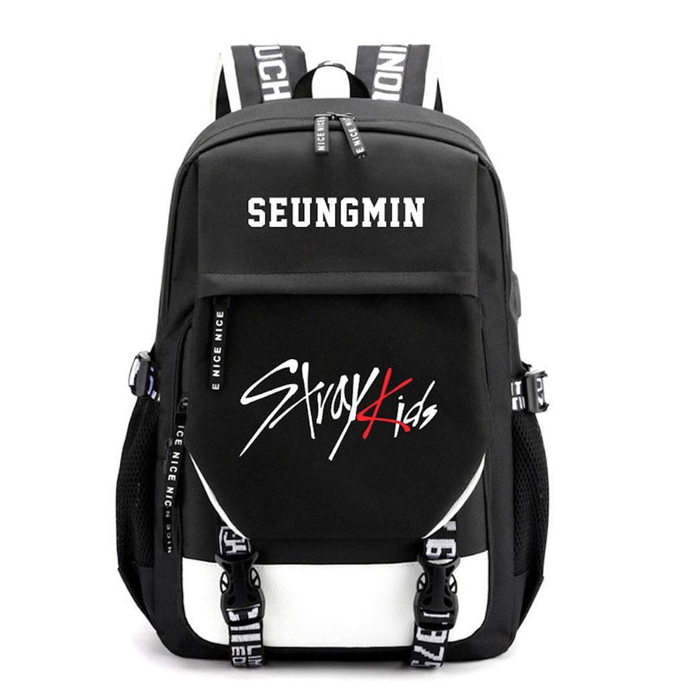 Mochila Stray Kids Anime School Mochila para estudantes 30x20x43cm