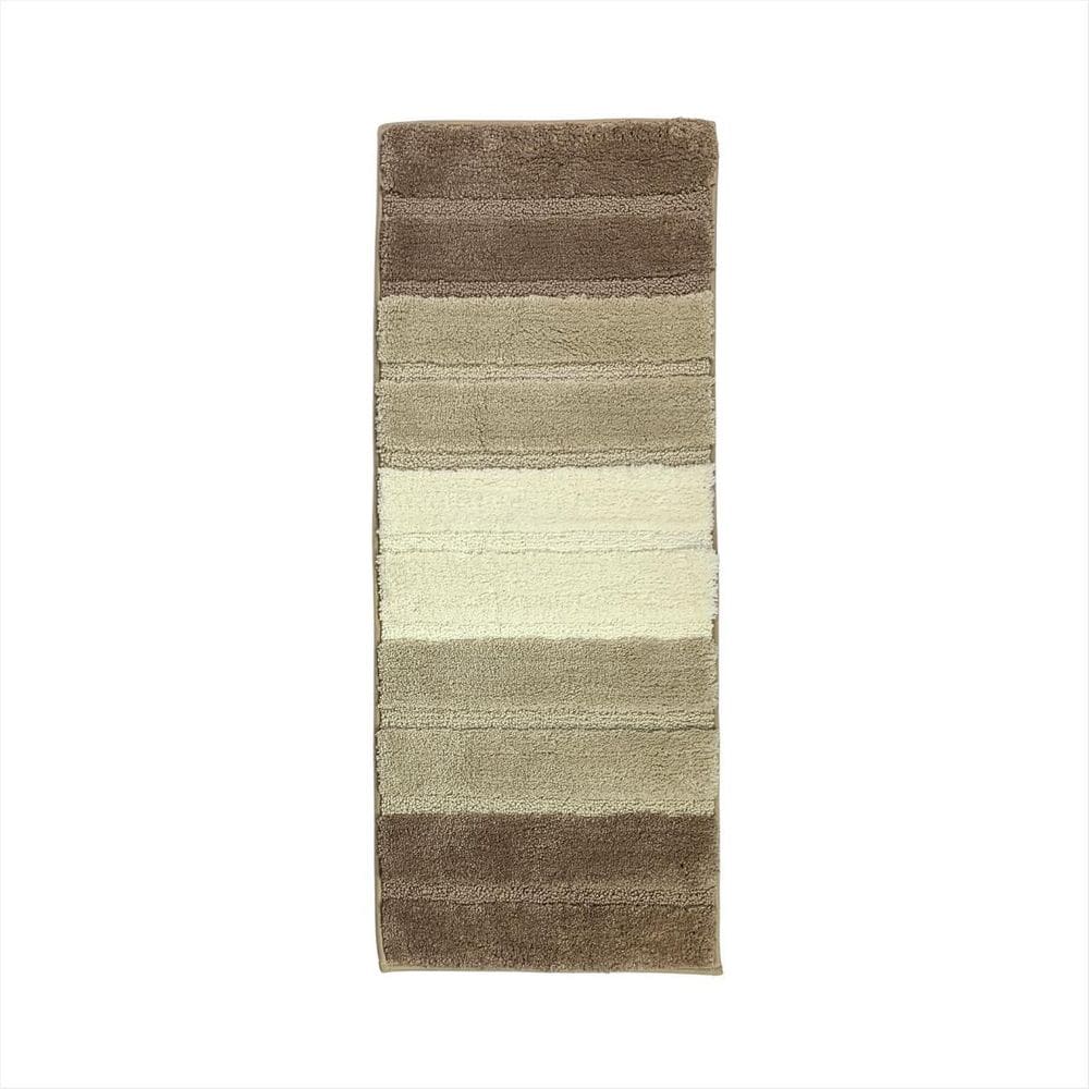 Tapete Antiderrapante Bege Microfibra Passadeira Cozinha