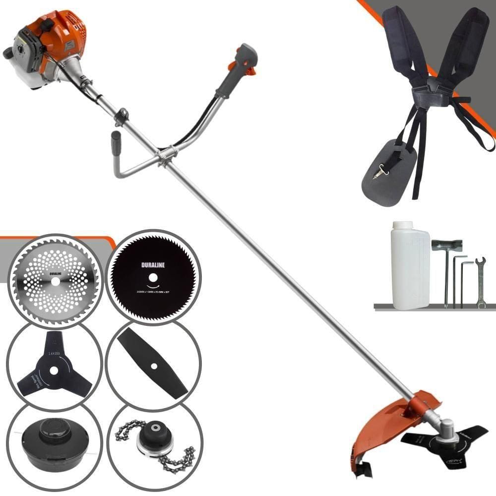 Roçadeira Lateral Tekna Rl520acn-tk + 4 Lâminas E Trimmer