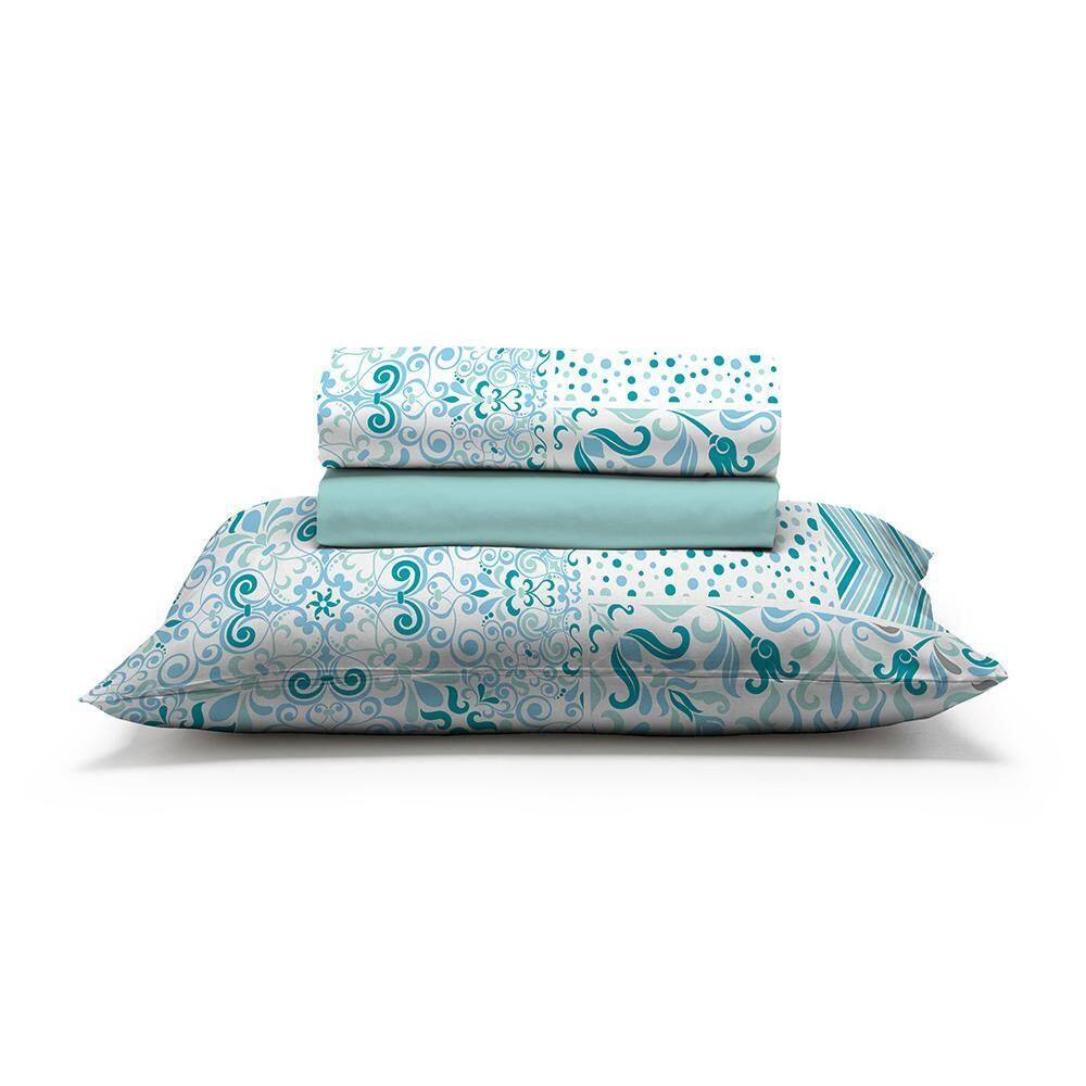 Jogo De Cama Solteiro 150 Fios Fiori - Joaquim 7541-5