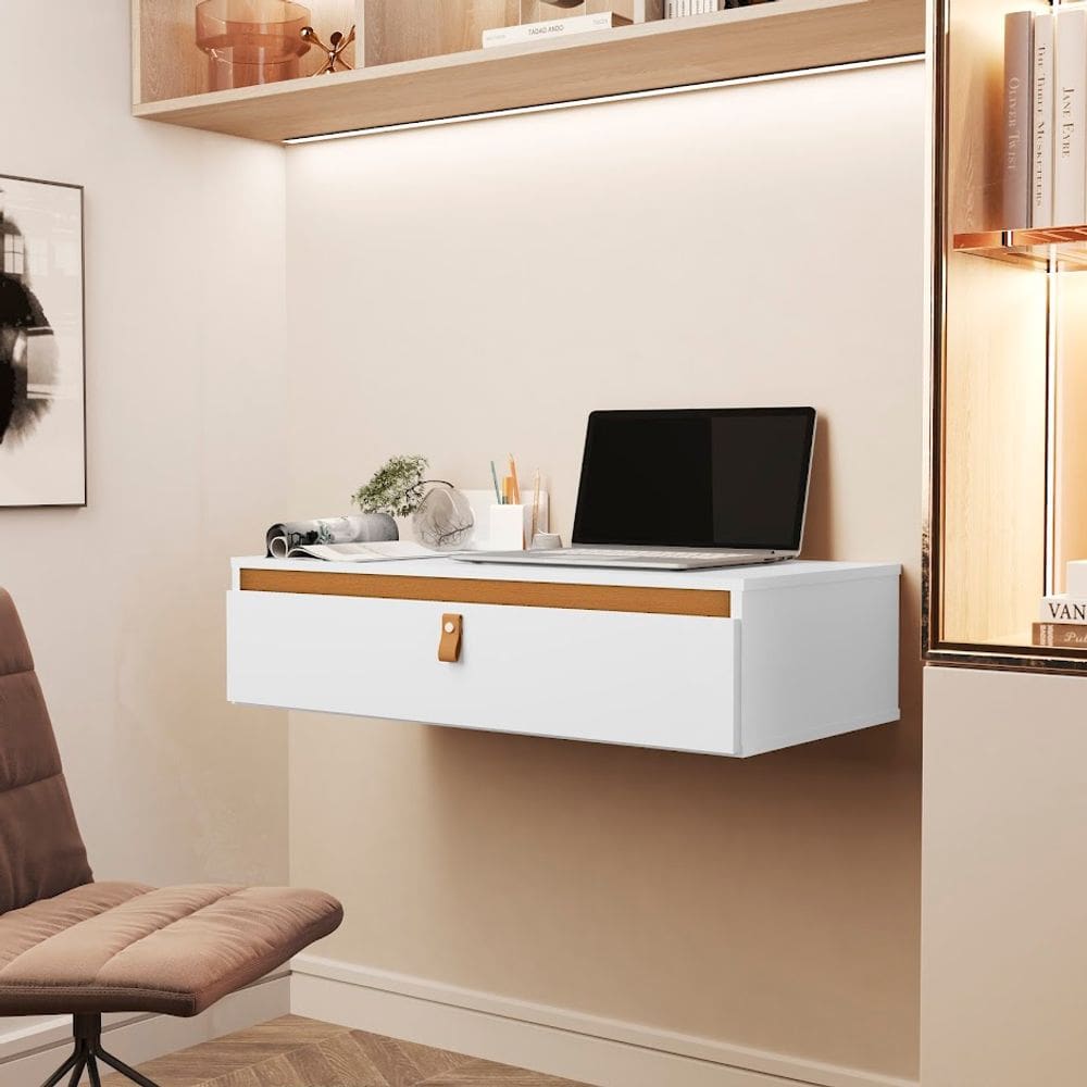 Console Diana Para Nootbook Branco Nature