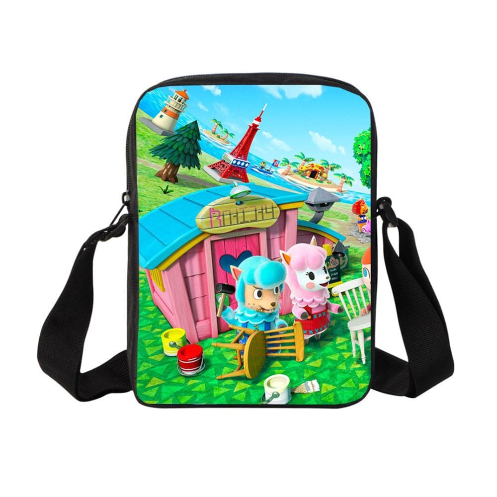 Bolsa de ombro de lona de anime Messenger Bag Animals Crossings