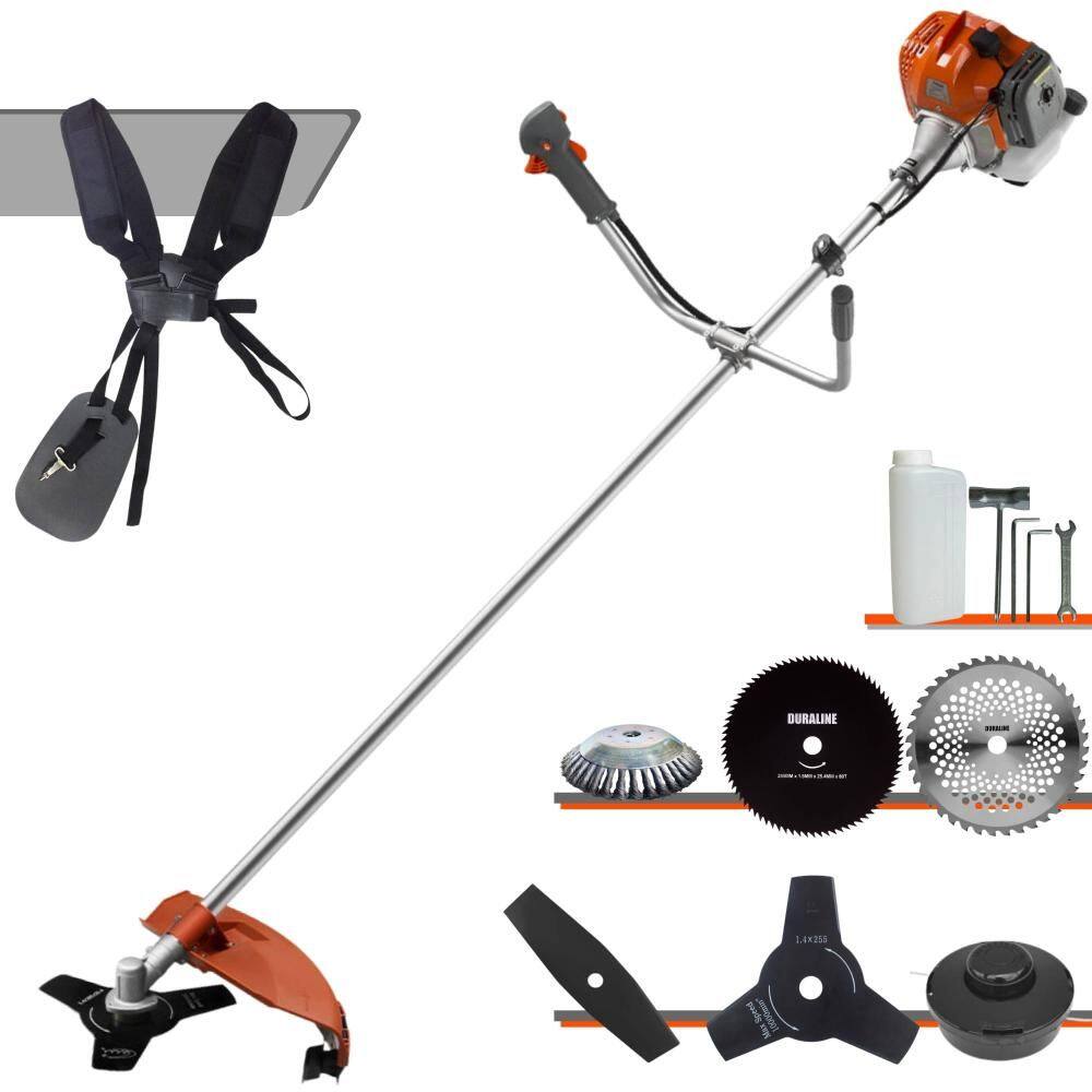 Roçadeira Lateral Tekna RL430ACN-TK À Gasolina 6 Em 1 Com Carretel Nylon + Lâmina 2 Pontas + Lâmina Vídea + Disco 80 Dentes + Escova de Aço 38 Cerdas