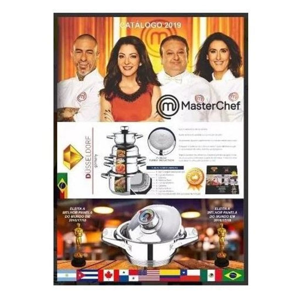 Jogo de Panelas Aço Cirúrgico 23 Peças