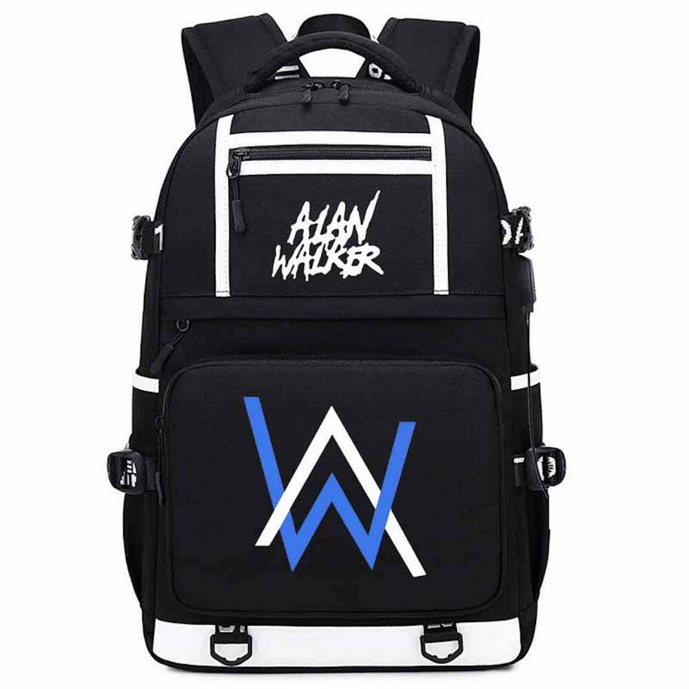 Mochila Alans Walkers Cartoon Kids School Anime 30x15x48cm