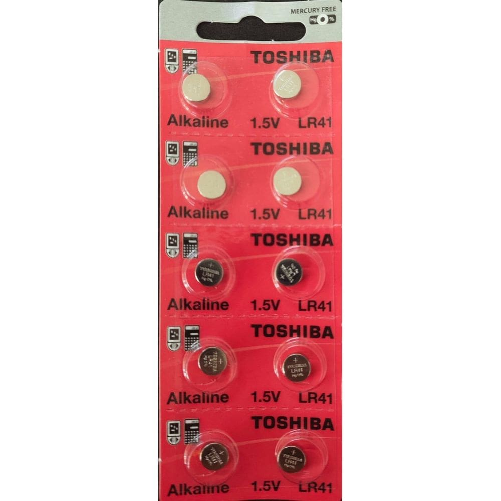 Bateria Para Relogios 192/Lr41 Toshiba Kit Com 10 Unidades
