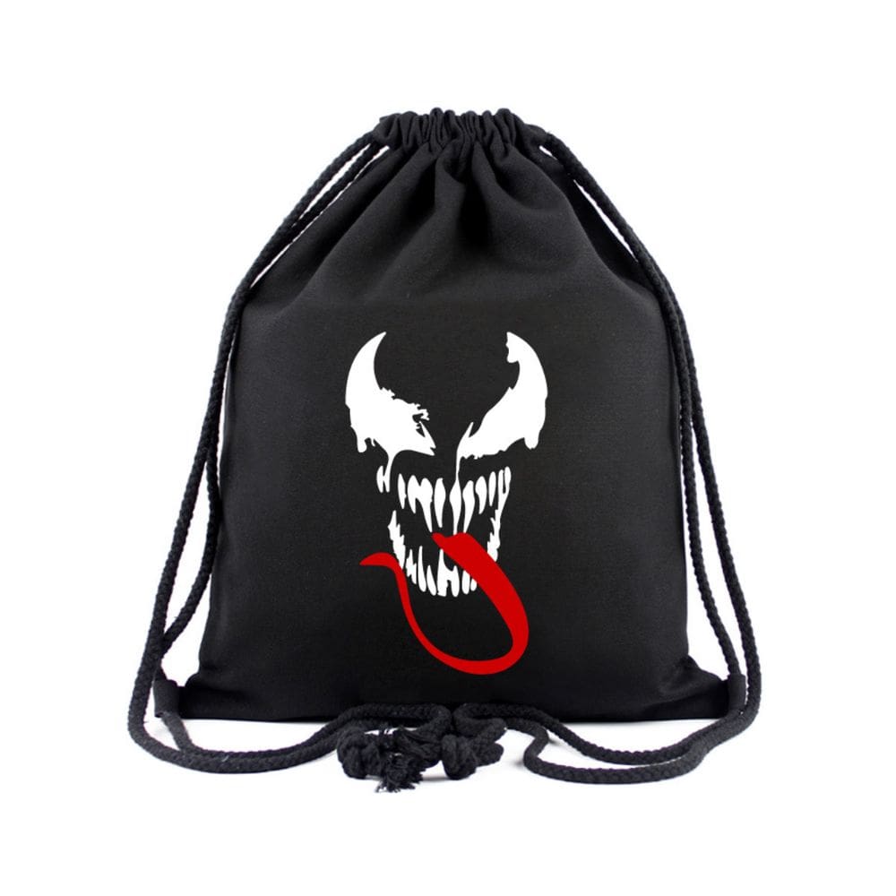 Bolsa com cordão Venoms Anime String Swim Gym Bag para escola