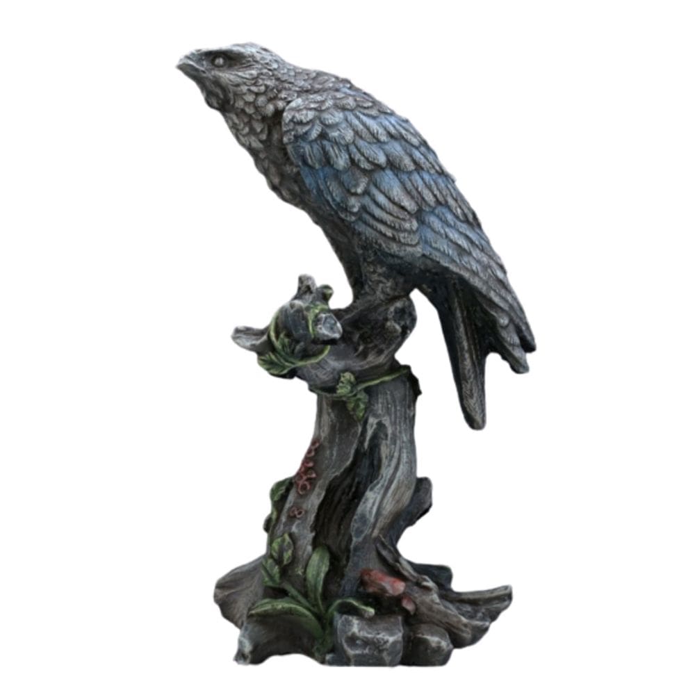 Simulação de estátua de escultura de estatueta Crow para desktop doméstico