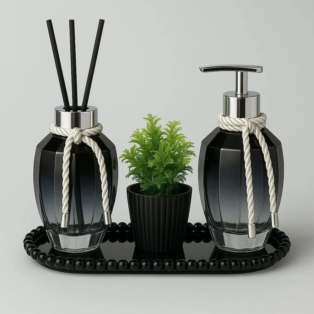 MP - 2X Kit Lavabo Banheiro Luxo Difusor Arom