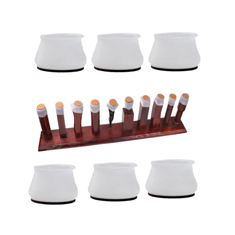 Capa Protetora De Pé Silicone Feltro Kit 32 Peças