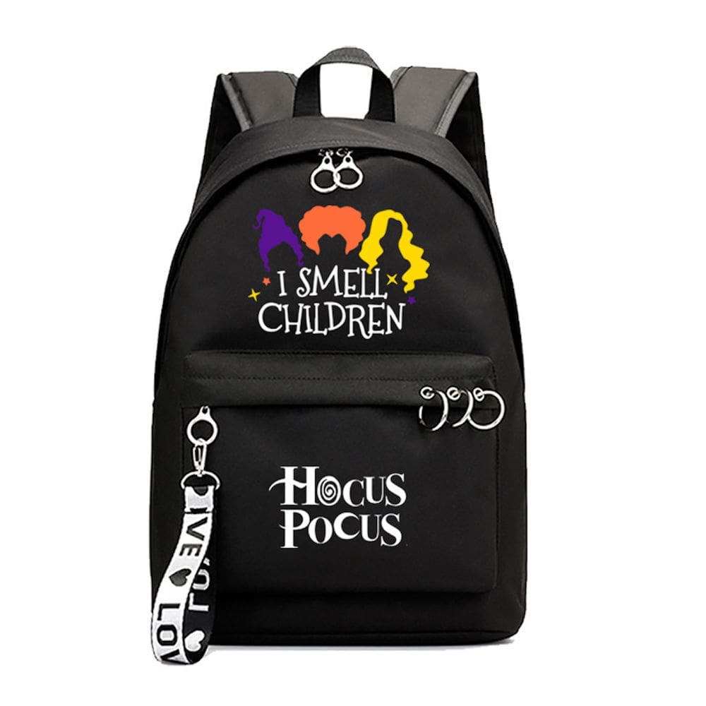 Mochila escolar Hocus Pocus Kids Anime Oxford 30x16x44cm