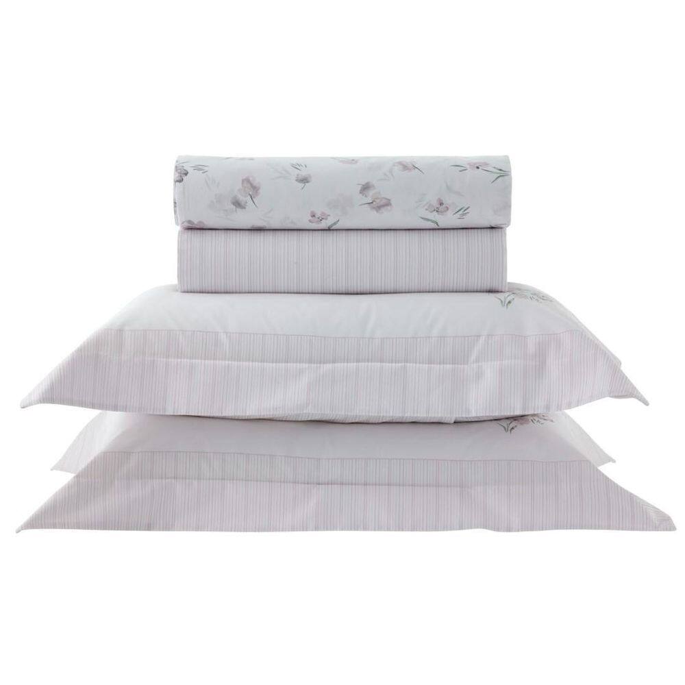 Jogo De Cama Solteiro Vida Bela 200 Fios Liry Kacyumara