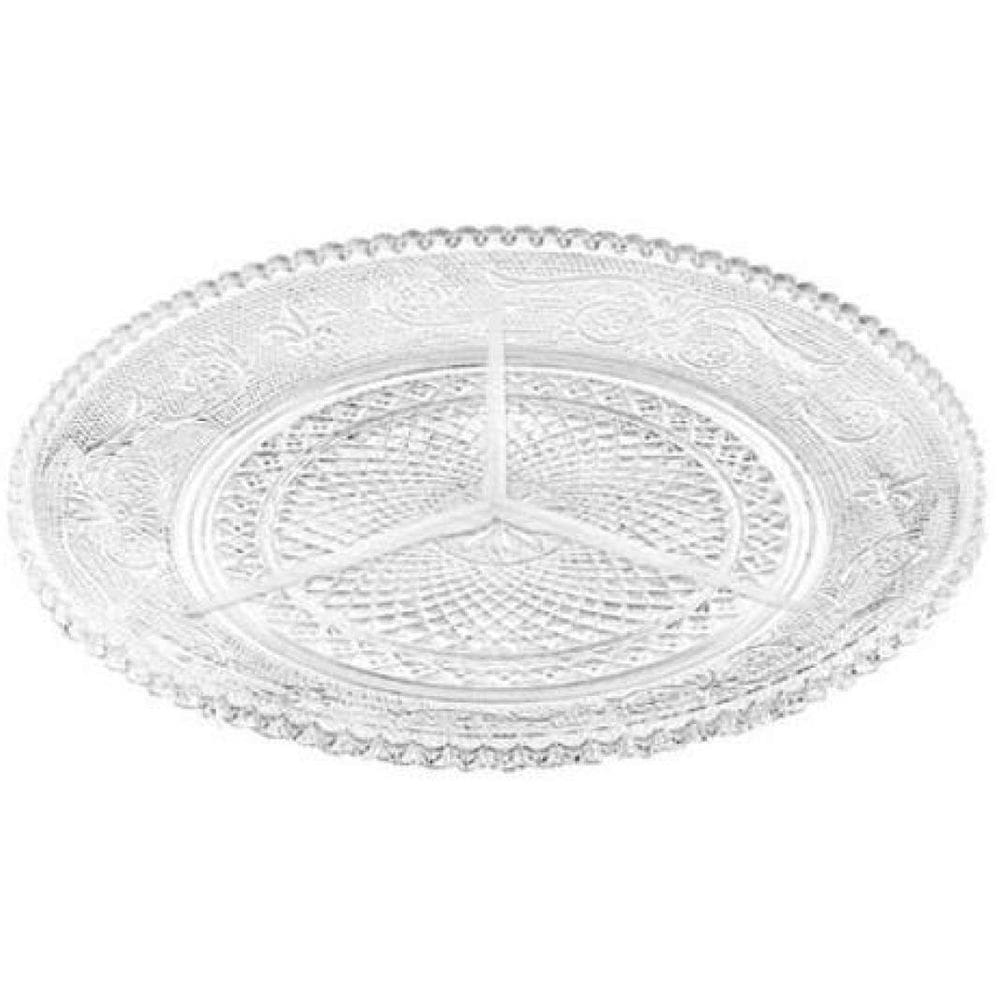 Petisqueira De Vidro Piguet Transparente 24 Cm