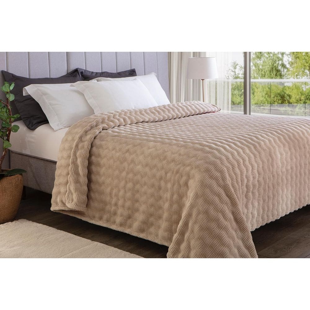 Cobertor King Lk 5S Lili Katz Caqui 2,20M X 2,40M - Jolitex