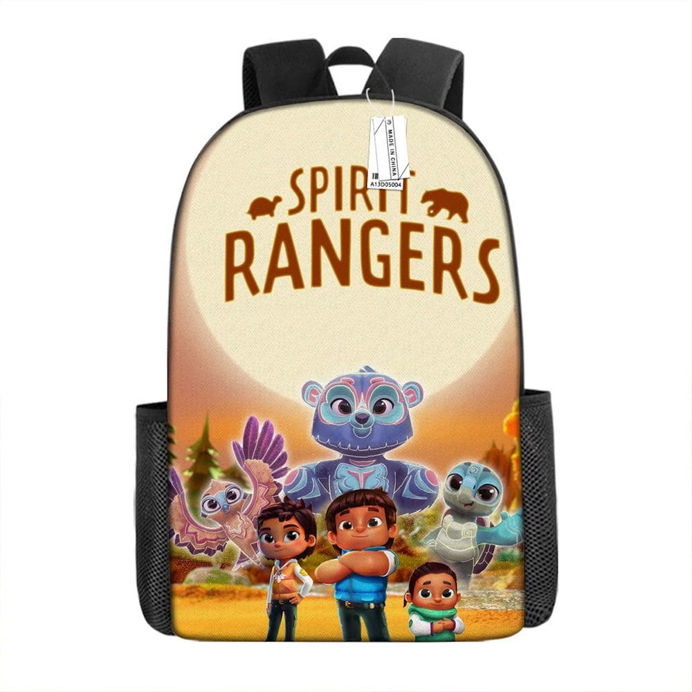 Mochila Spirit Rangers Cartoon Kids School 29x16x42cm