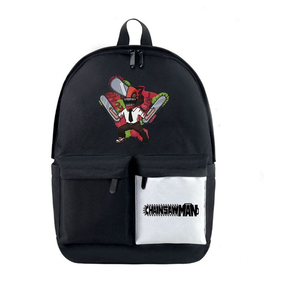 Mochila escolar Anime Chainsaws Mans para crianças