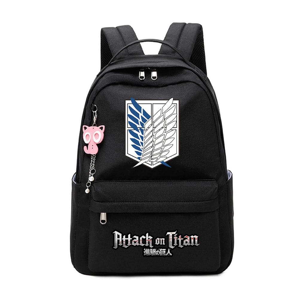 Mochila Attack Ons Titans Kids School Nylon 29x14x41cm