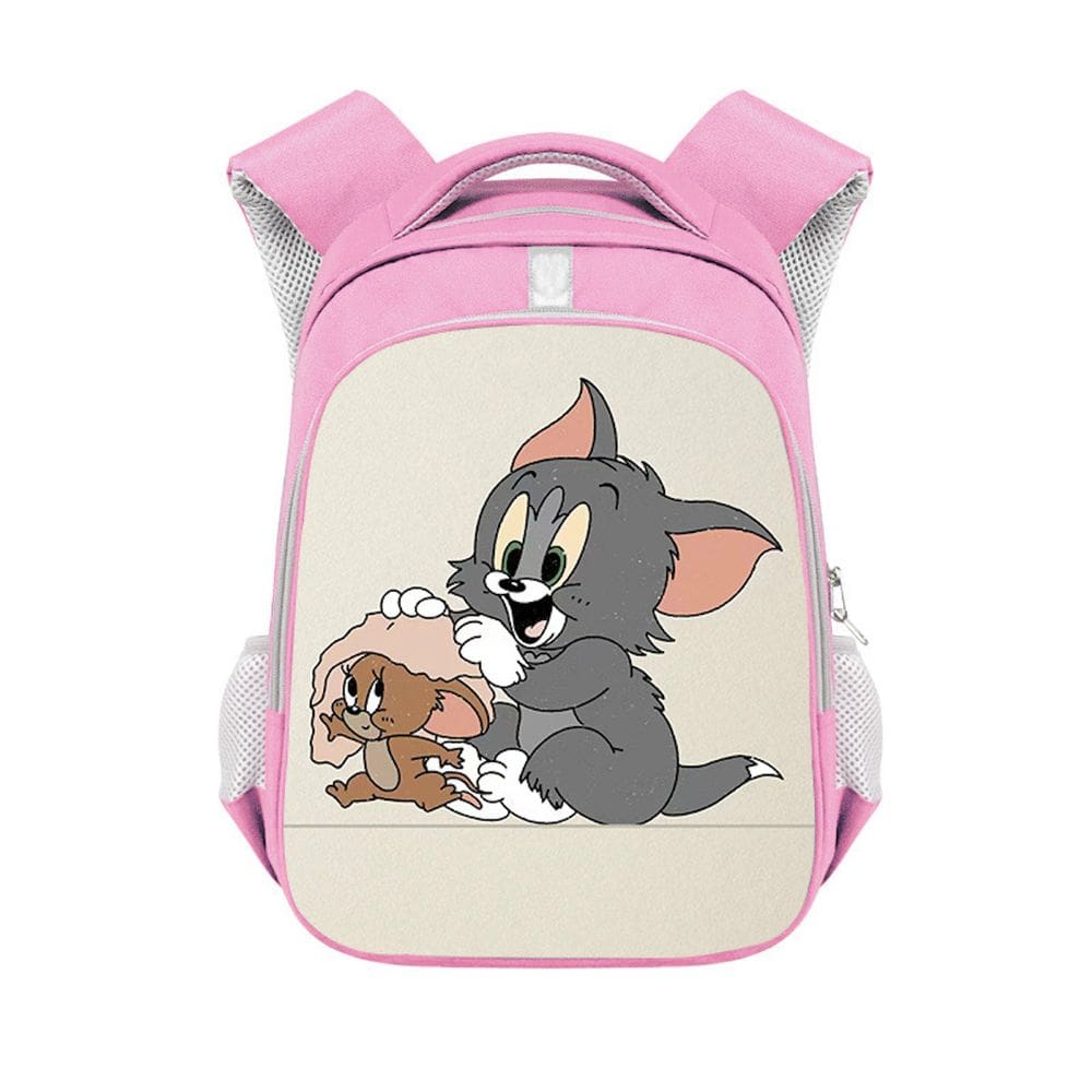 Mochila escolar Tom and Jerry Cartoon Kids Terylene 26x13x36cm