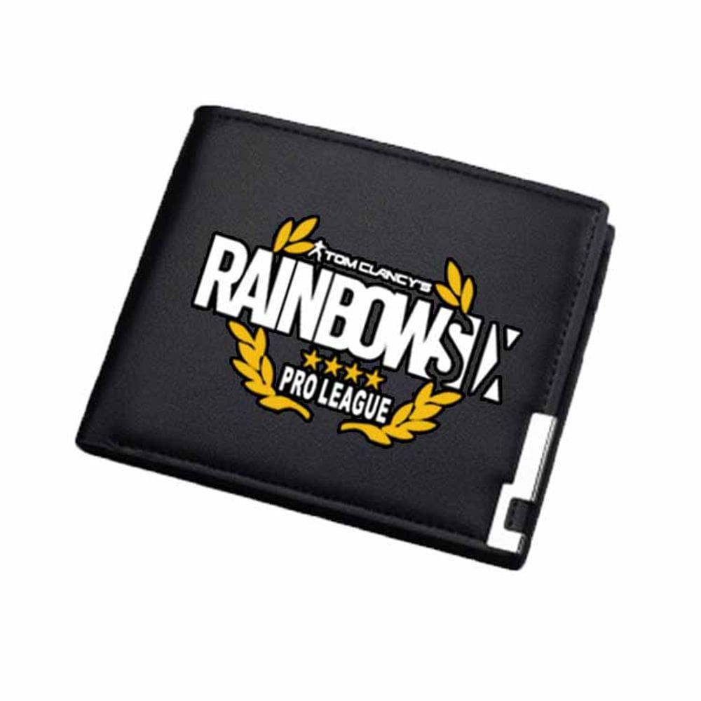 Carteira Rainbows Sixs Anime Characters Slim em couro PU dobrável