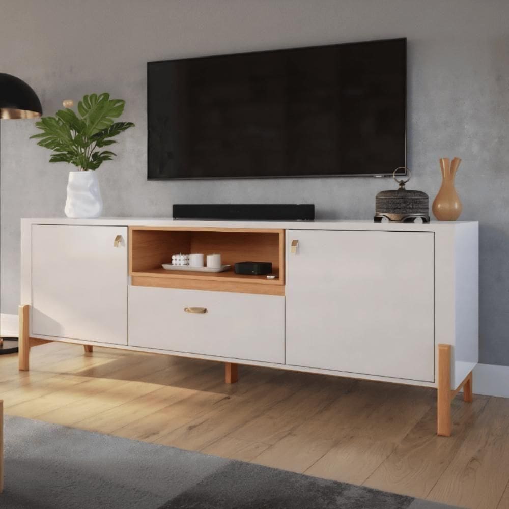 Rack Sala Inglaterra Off White New/jequitiba