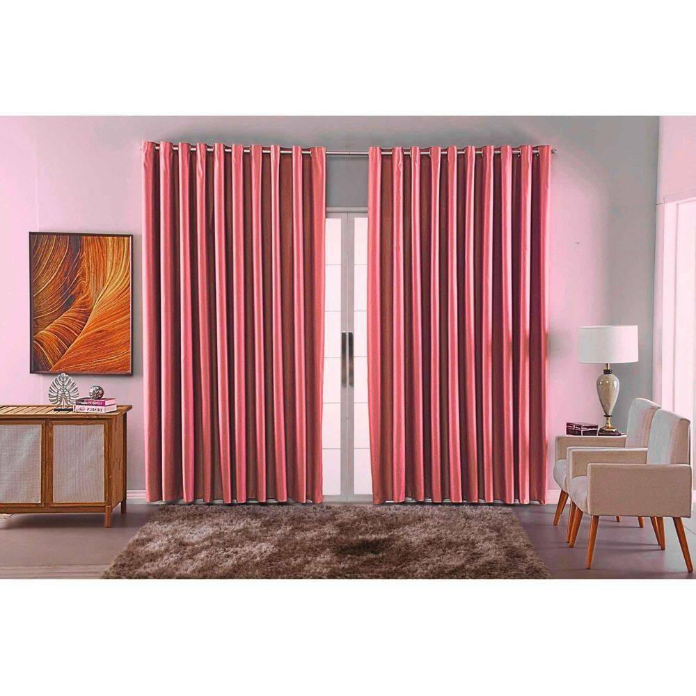Cortina Para Sala Quarto Blackout Tecido 3,00X2,50 Ellegance