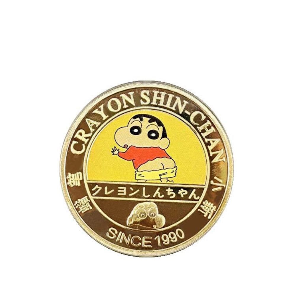Moedas de anime Coin ShinChans, medalhas comemorativas de 4 cm, ferro
