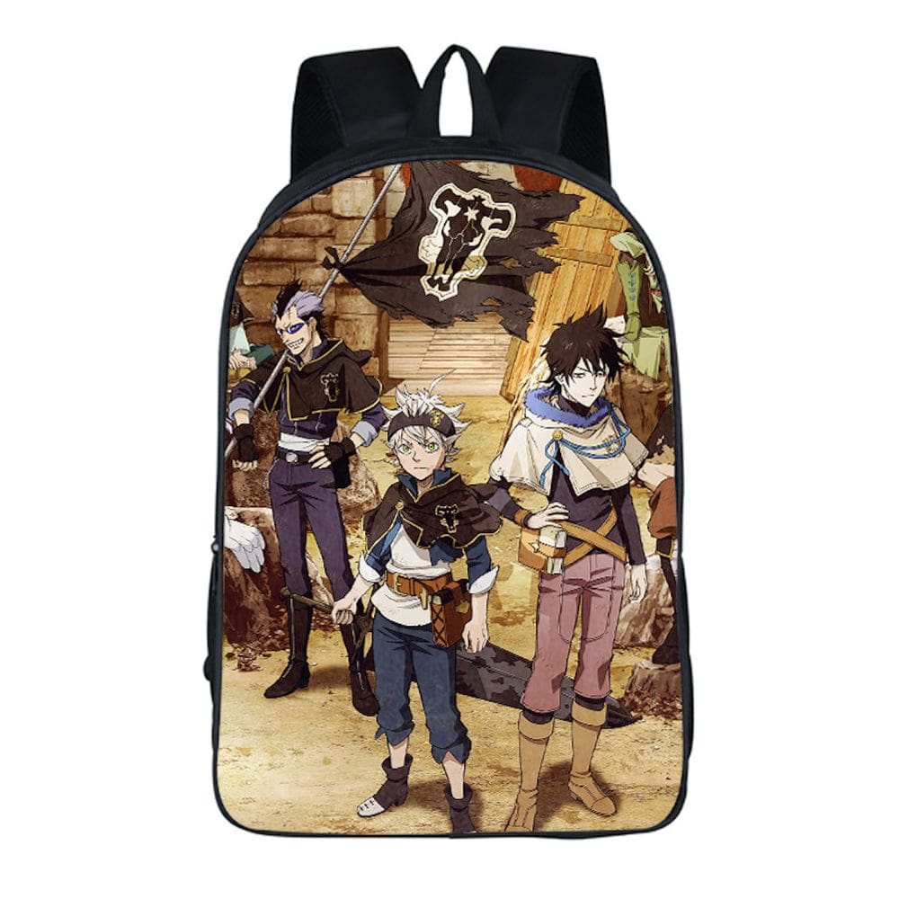 Mochila escolar Black Clovers Kids Poliéster 29x12.5x42cm