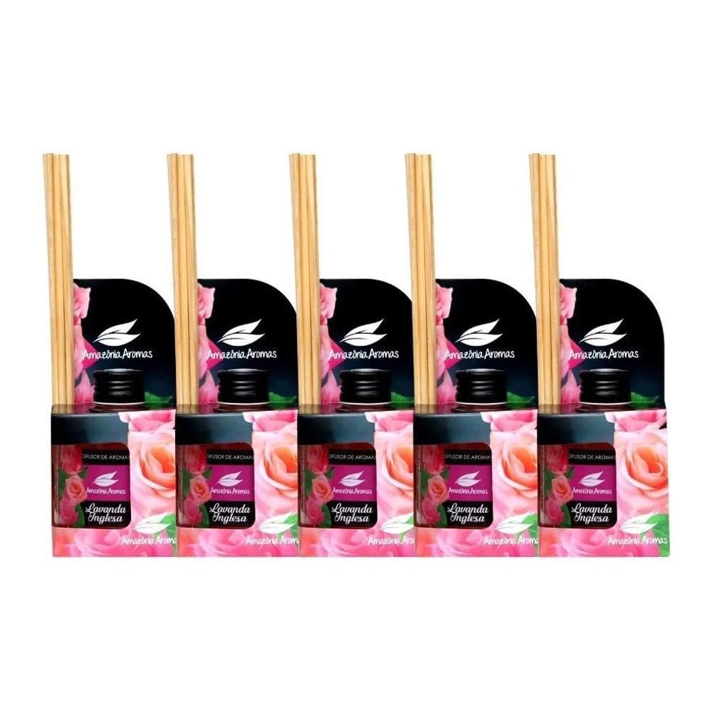 2X Kit 5 Difusor De Ambientes Aromatizador Perfume Amazônia