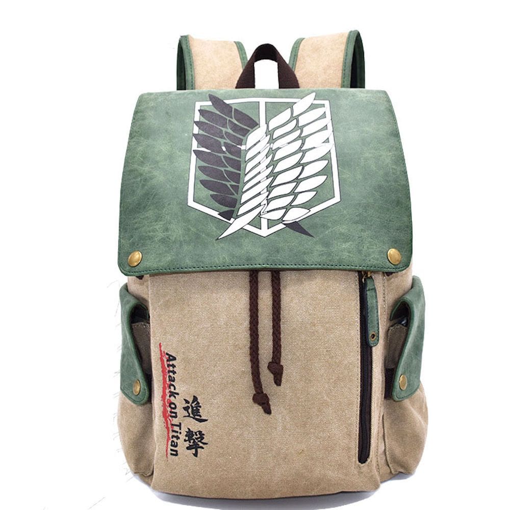 Mochila escolar Attack on Titan Anime para crianças