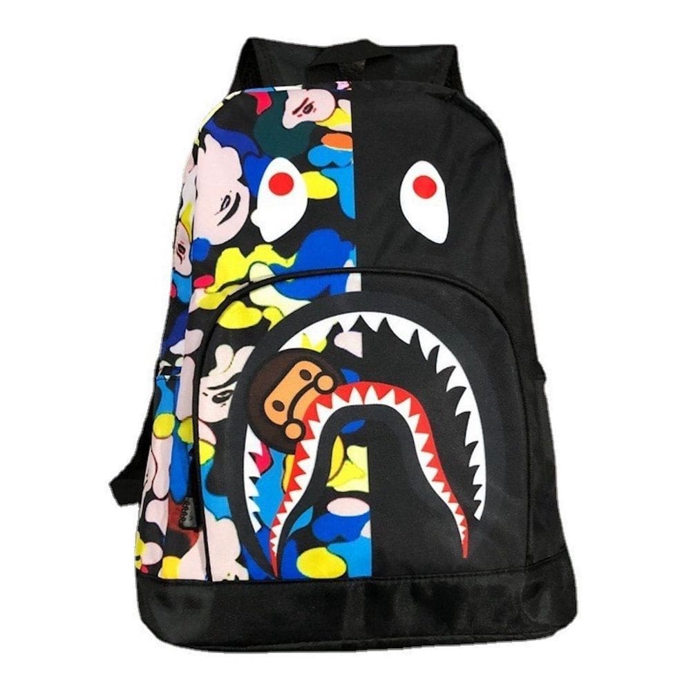 Mochila Sharks Kids School Mochila de poliéster impresso em 3D