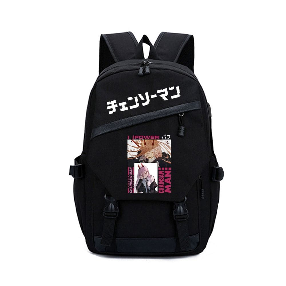 Mochila Cartoon Kids School Chainsaws Mans Powers Anime