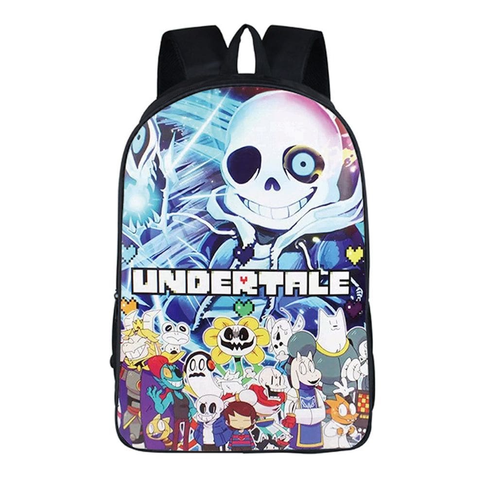 Mochila Undertales Sans Kids School Nylon 29x16x42cm