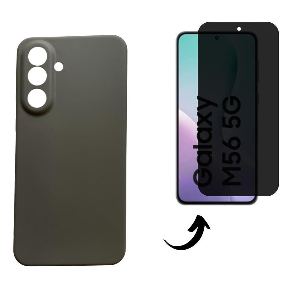 Capa + Pel 3D Privativo Compatível Com Samsung Galaxy M56 5G